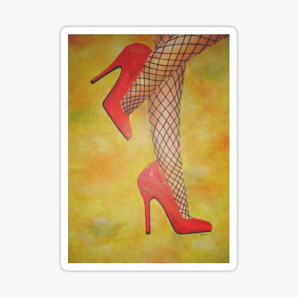 Red Black High Heel Shoe Stickers - 24 Results