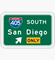 Pegatina San Diego, CA Road Sign, USA