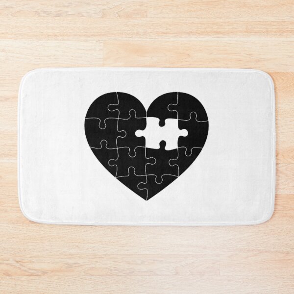 Item preview, Autism Heart - black designed and sold by Thelittlelord.