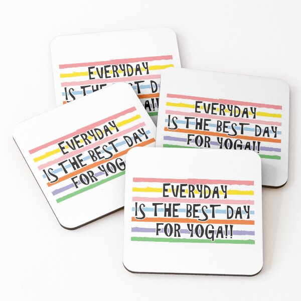 Item preview, "Every day is The Best Day for Yoga" Yoga and Meditation Inspirational quotes designed and sold by Ink Inc.