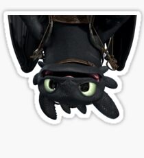 Upside Down Toothless Sticker