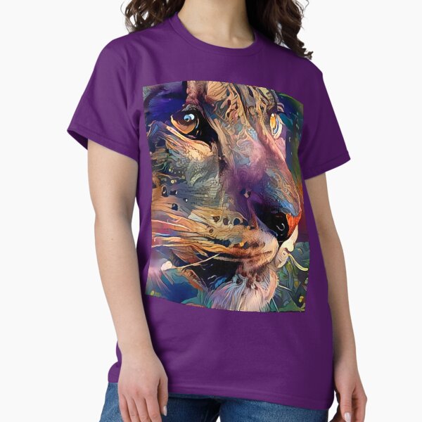 Vista previa del artículo con la obra «Felino Fantasmal», diseñado y vendido por Alyxandre.