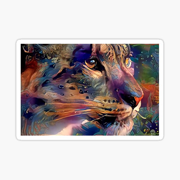 Vista previa del artículo con la obra «Felino Fantasmal», diseñado y vendido por Alyxandre.