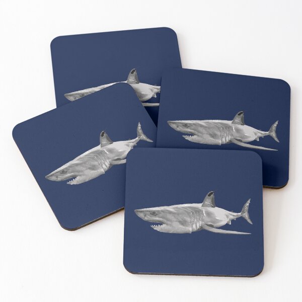 Item preview, Great White Shark Print designed and sold by noblemermaid.