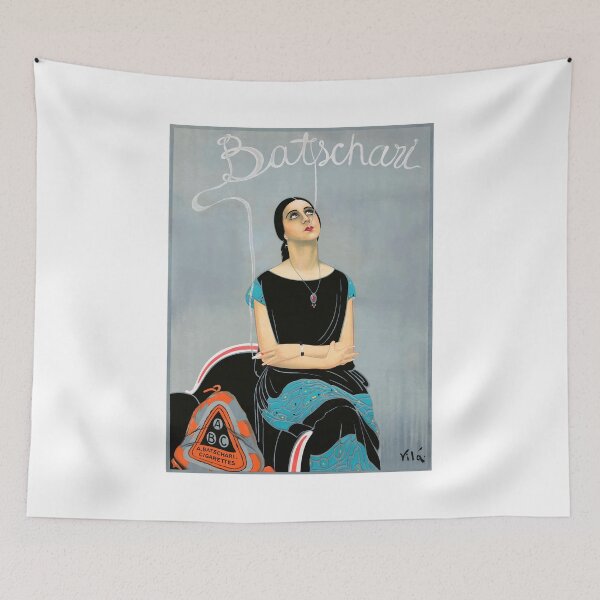 Item preview, 1925 Batschari Cigarettes Dutch Advertising Poster designed and sold by retrographics.