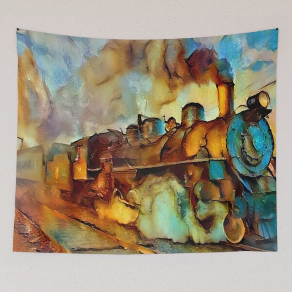 Item preview, Old Train Portrait designed and sold by Alyxandre.