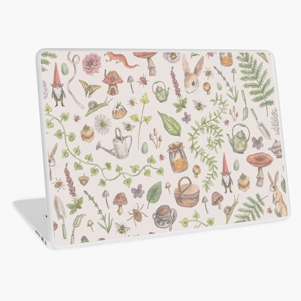 Cottagecore - faded pink Laptop Skin