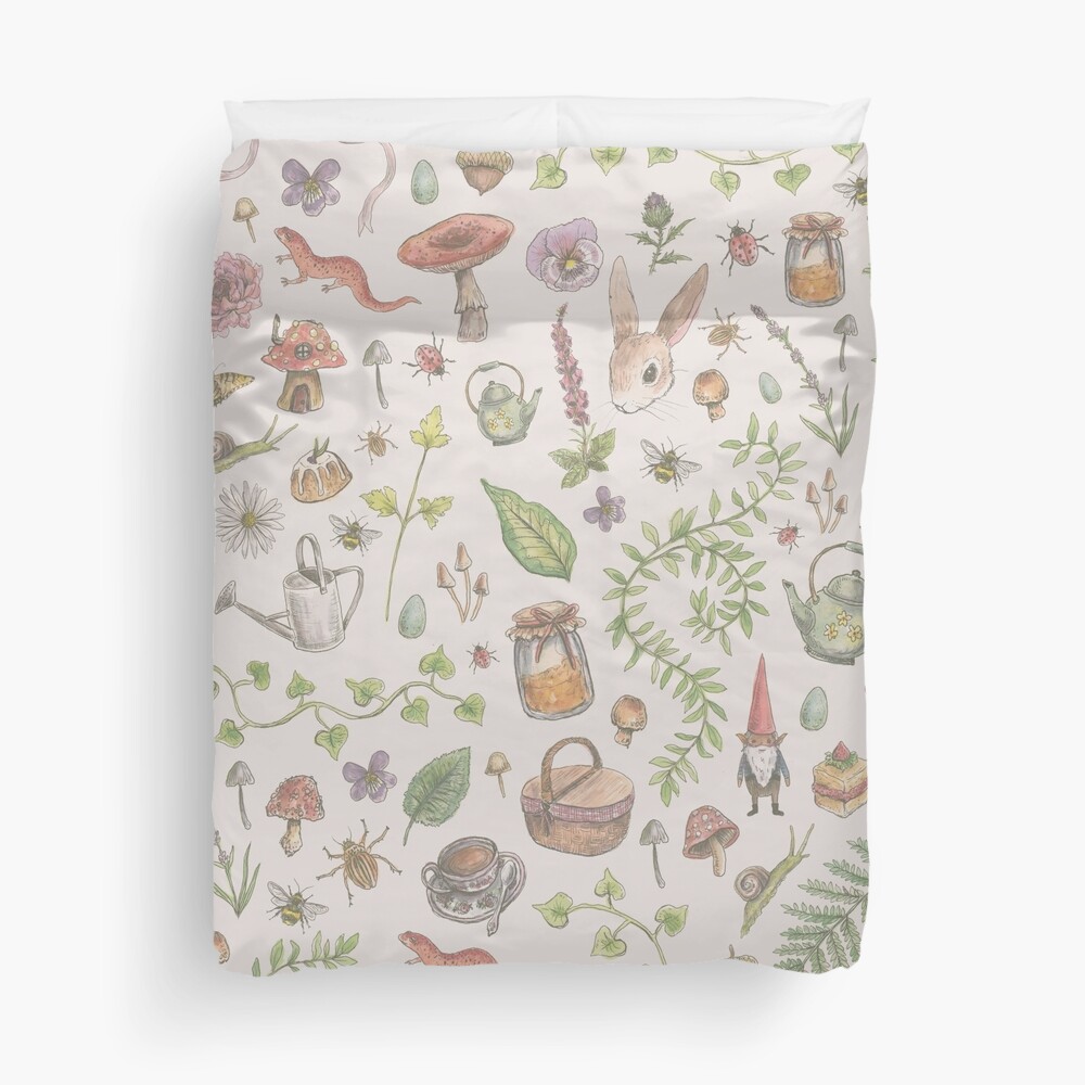 Cottagecore - faded pink Duvet Cover