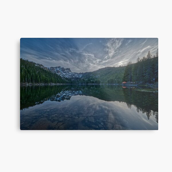 Sun has set, the day coming to a close. Metal Print