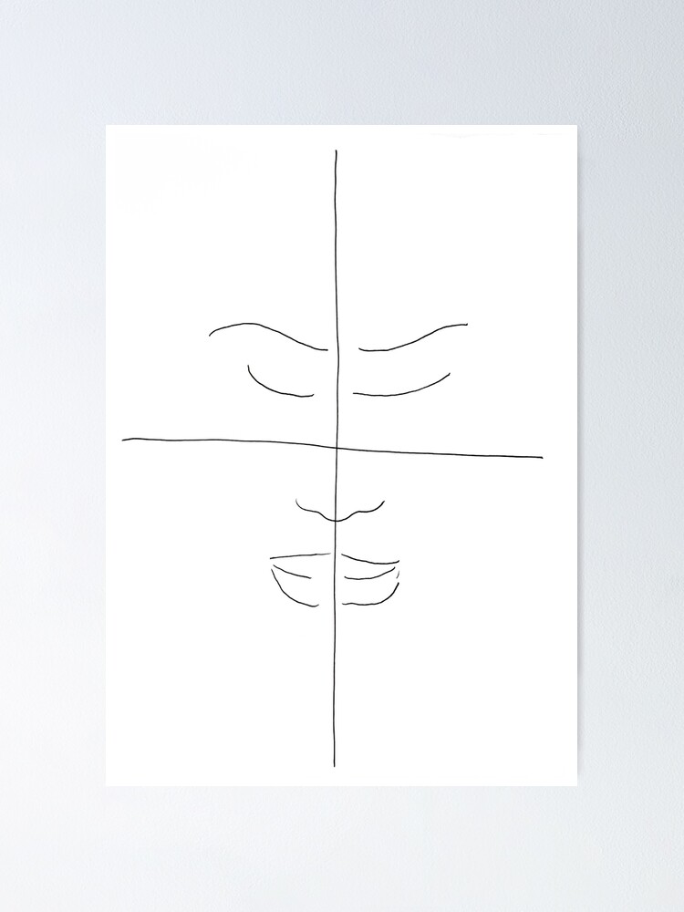 "The Four Quadrants of the Face" Poster by JLFehr Redbubble