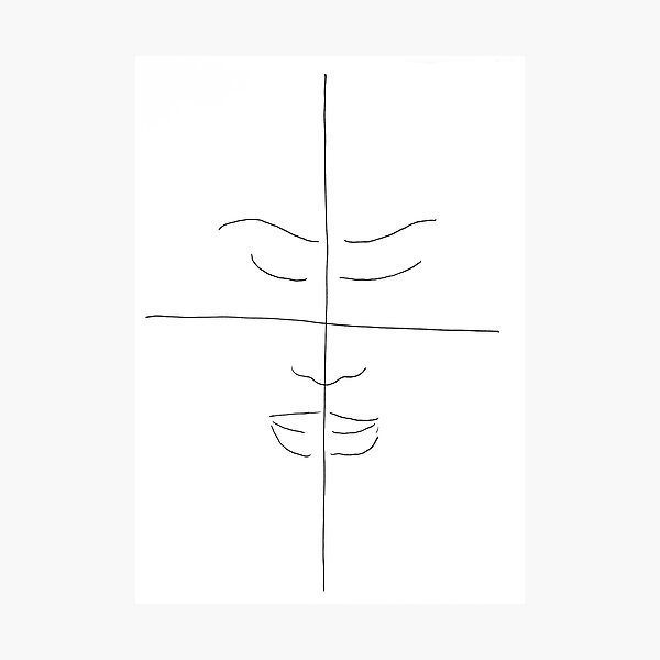 "The Four Quadrants of the Face" Photographic Print by JLFehr Redbubble