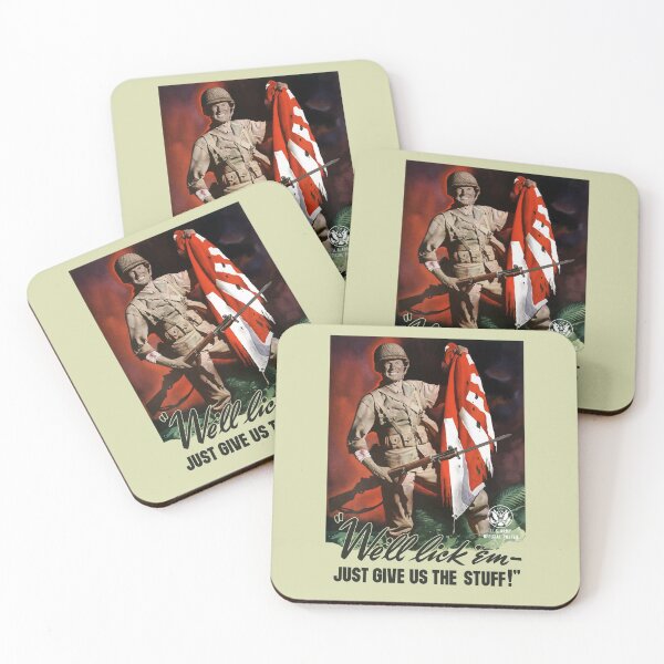 Item preview, We'll lick 'em - Just Give Us The Stuff - WWII designed and sold by warishellstore.