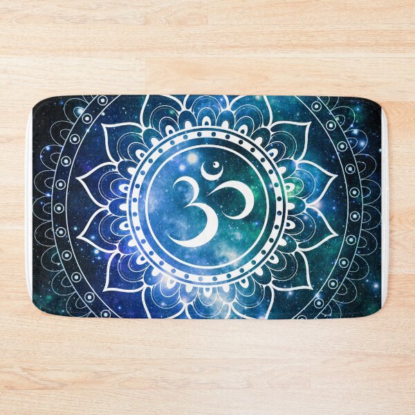 Item preview, Galaxy Om Mandala Green Blue designed and sold by 2sweetsDesign.