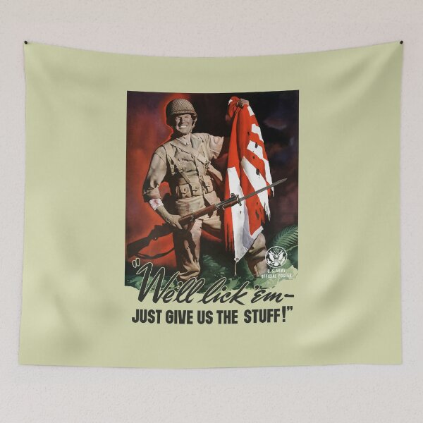 Item preview, We'll lick 'em - Just Give Us The Stuff - WWII designed and sold by warishellstore.