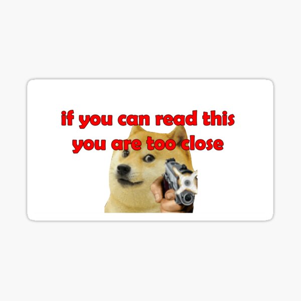 Item preview, doge if you can read this designed and sold by moonman1232141.