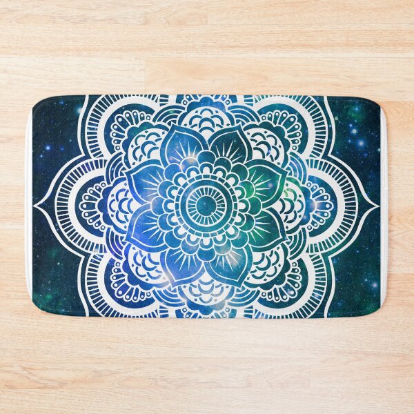 Item preview, Galaxy Mandala Green Blue designed and sold by 2sweetsDesign.
