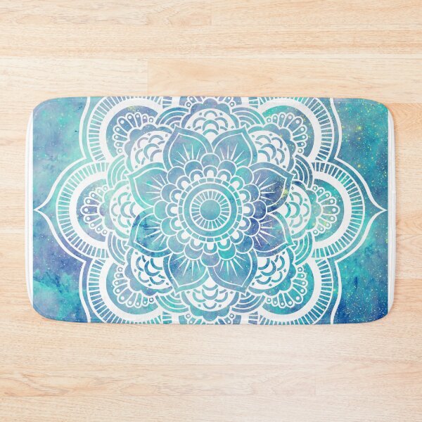 Item preview, Galaxy Mandala Pastel Aqua Lavender designed and sold by 2sweetsDesign.