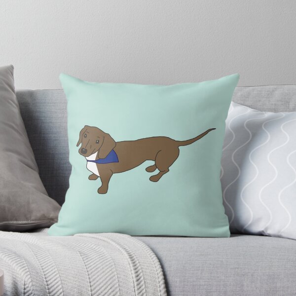 Bandana Dog Throw Pillow