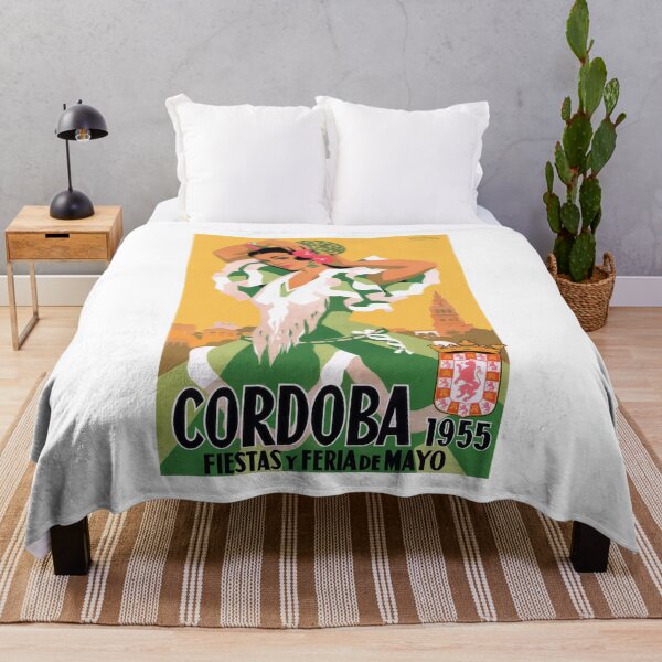 Item preview, 1955 Cordoba Spain May Festivals Travel Poster designed and sold by retrographics.