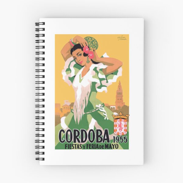 Item preview, 1955 Cordoba Spain May Festivals Travel Poster designed and sold by retrographics.