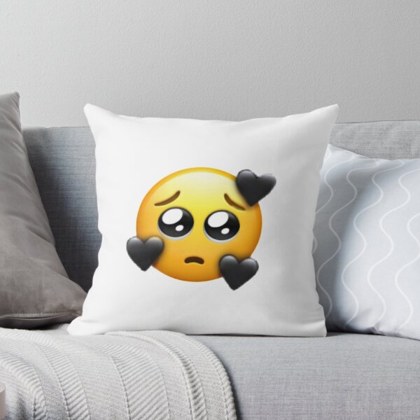 Emoji Pillow Sham Cartoon Like Smiley Faces of Mosters Happy Sad