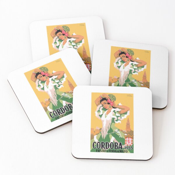 Item preview, 1955 Cordoba Spain May Festivals Travel Poster designed and sold by retrographics.