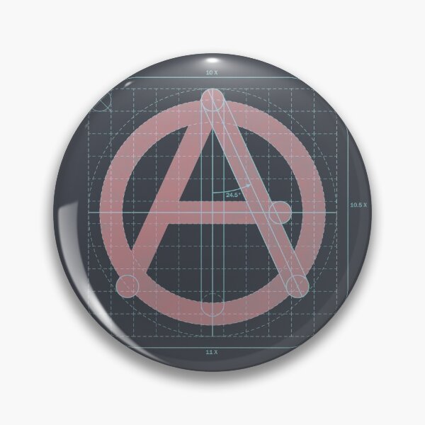 Item preview, anarchist symbol - on 'black' designed and sold by BrownWoodRobot.