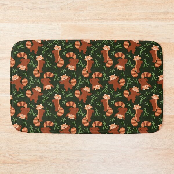 Item preview, Print with cute red pandas and bamboo shoots. designed and sold by burbura.