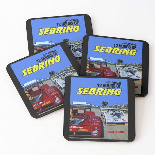 Item preview, SEBRING : Vintage 1996 Grand Prix Auto Racing Advertising Print designed and sold by posterbobs.