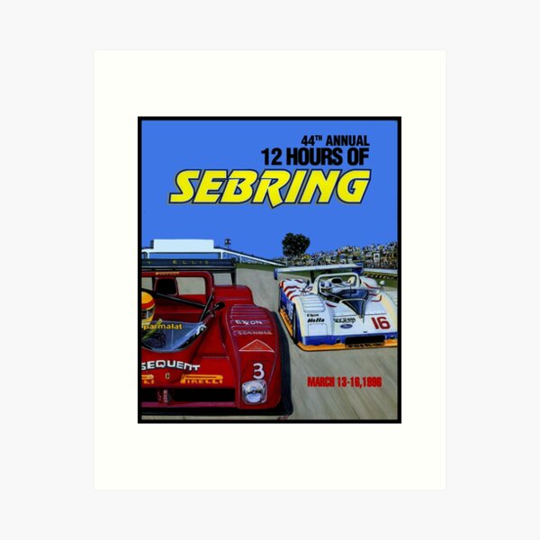 Item preview, SEBRING : Vintage 1996 Grand Prix Auto Racing Advertising Print designed and sold by posterbobs.