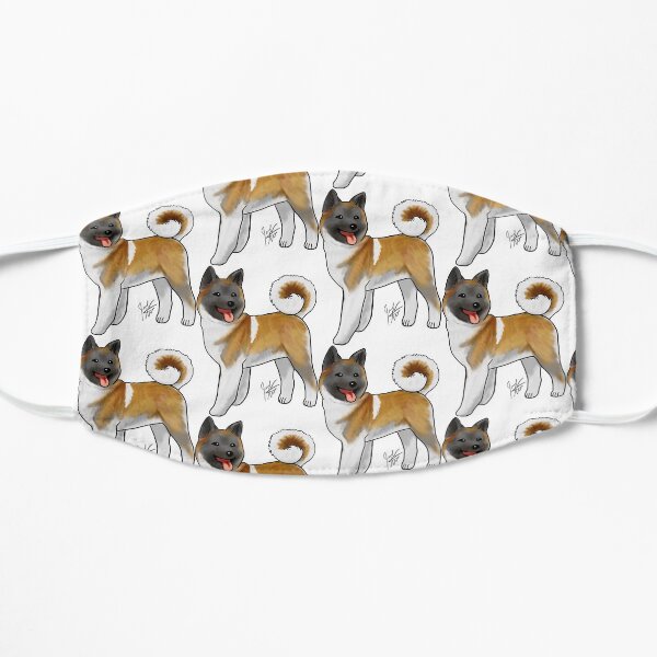 Akita - Brown/Fawn Flat Mask