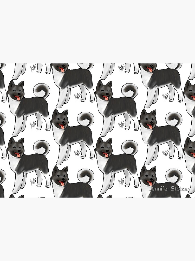 Akita - Black and White by jameson9101322