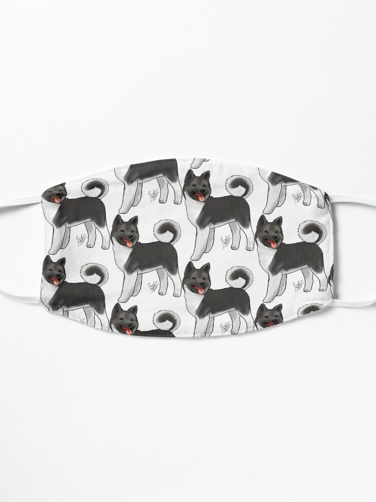 Alternate view of Akita - Black and White Mask