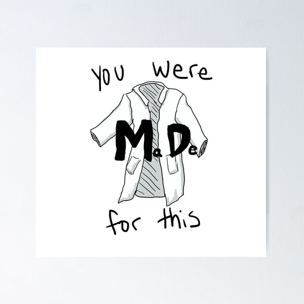 Item preview, M.D. -MaDe for this - Doctor White Coat Design designed and sold by maryhop.