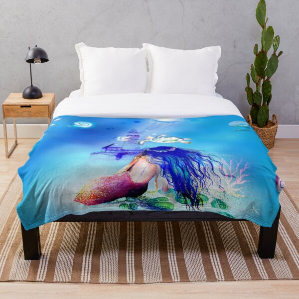 Mermaidluminesce Throw Blanket