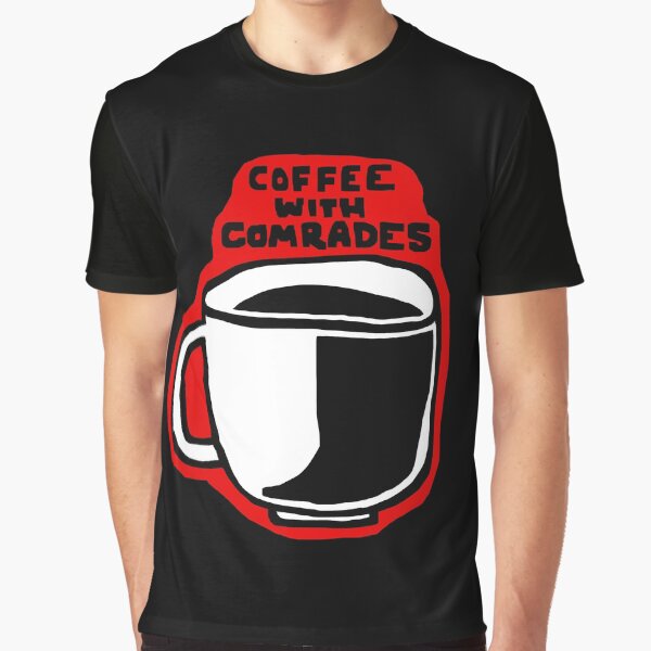 Vista previa del artículo con la obra «Café con camaradas», diseñado y vendido por PittsburghSA.