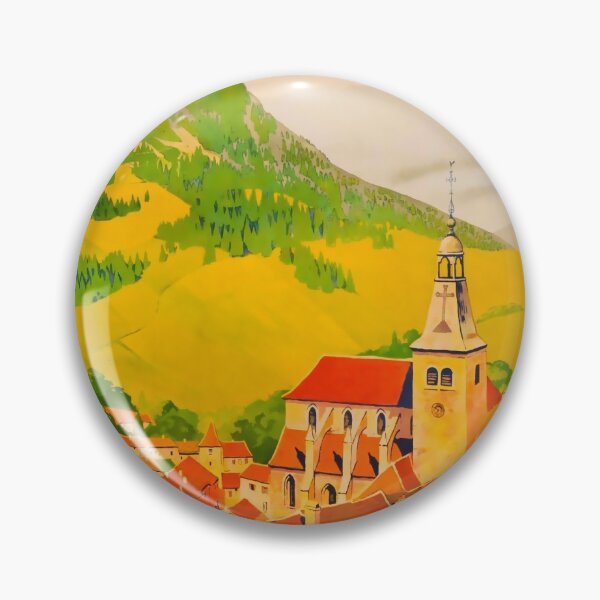 Item preview, Route de Jura vintage travel poster designed and sold by stickart-marek.
