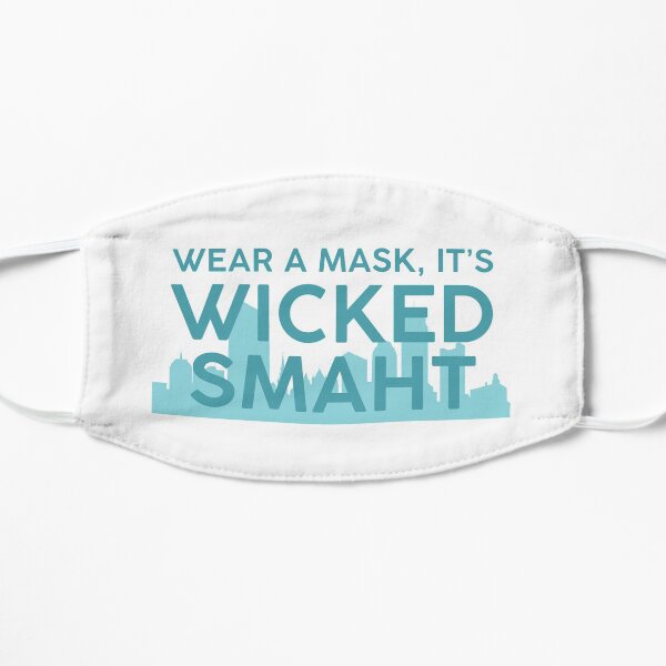 masks are wicked smaht Flat Mask