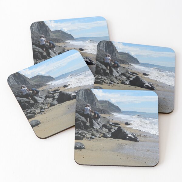 Item preview, Fossicking on the Jurassic Coast. Charmouth Beach. UK designed and sold by Hans Peðer Alfreð .