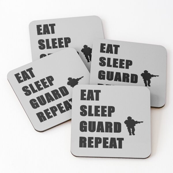 Item preview, Eat Sleep Guard Repeat designed and sold by WarGear.