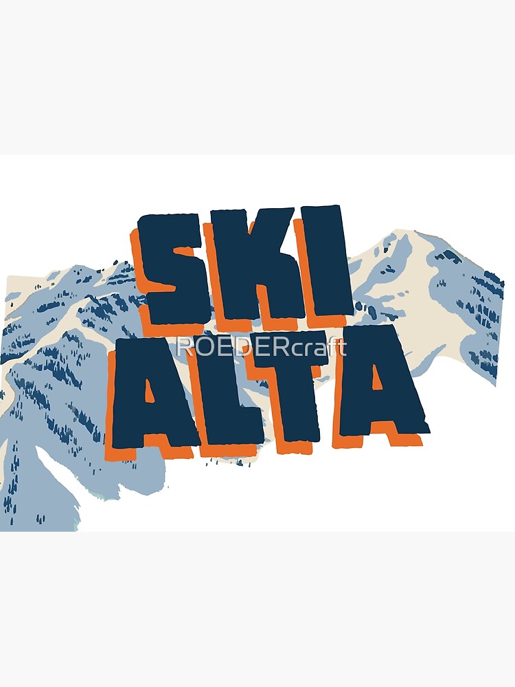 Disover Cool Ski Alta Utah Premium Matte Vertical Poster