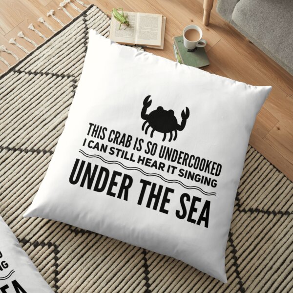 undercooked crab Floor Pillow