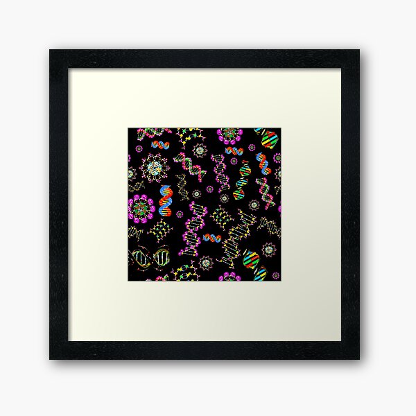 DNA Molecules Medley Framed Art Print
