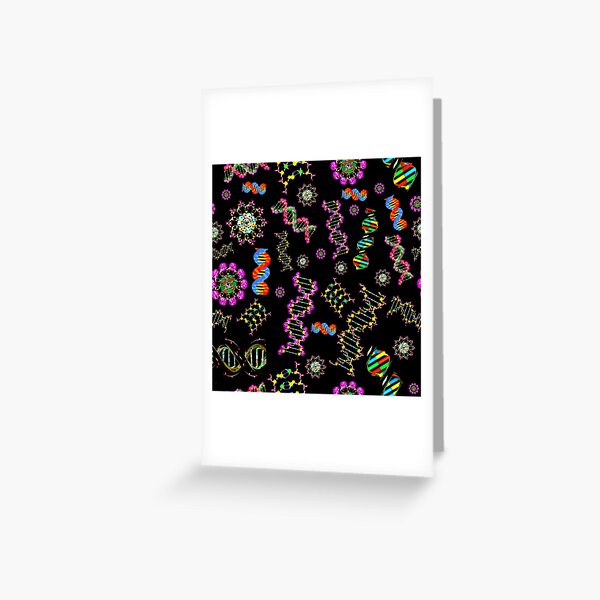 DNA Molecules Medley Greeting Card