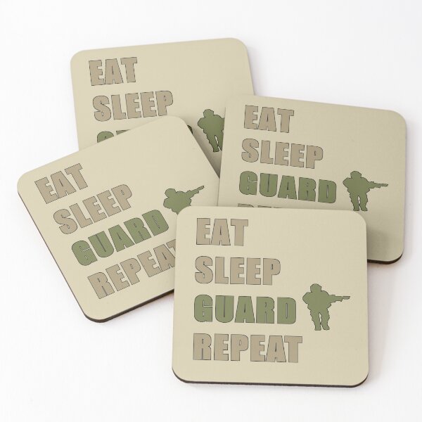 Item preview, Eat Sleep Guard Repeat designed and sold by WarGear.