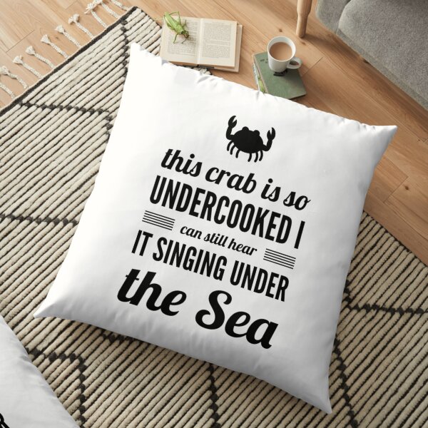 undercooked crab Floor Pillow