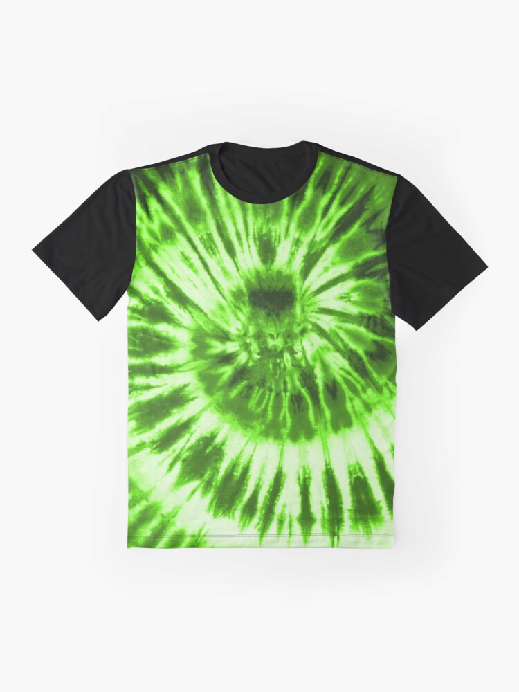 neon green tie dye shirt