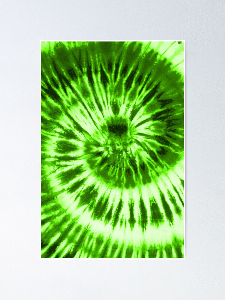 neon green tie dye