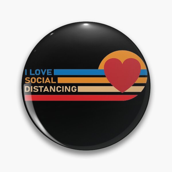 Item preview, vintage I love social distancing funny designed and sold by thehafdesigner.