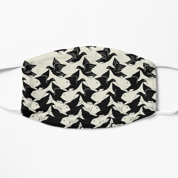 Poissons et oiseaux Art Déco Tessellation Masque taille M/L